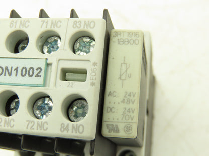 Siemens 3RT1015-1BB41 Motor Starter Contactor 24V Coil 5Hp 600V Lot of 3