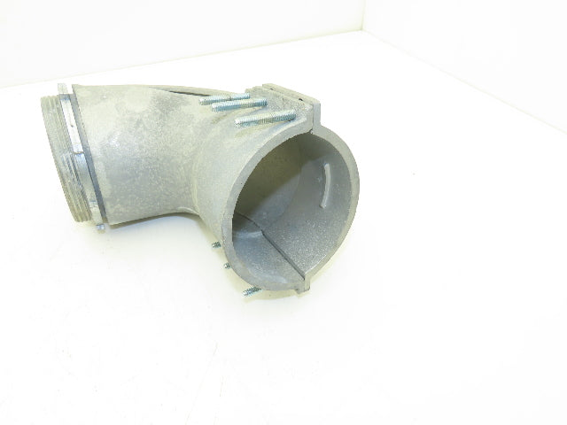 Arlington 8510 Metallic Flex Squeeze Connector 4" 90° Elbow Zinc Die Cast