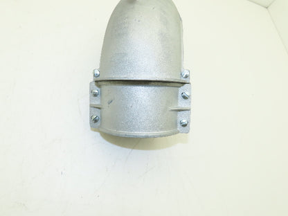 Arlington 8510 Metallic Flex Squeeze Connector 4" 90° Elbow Zinc Die Cast