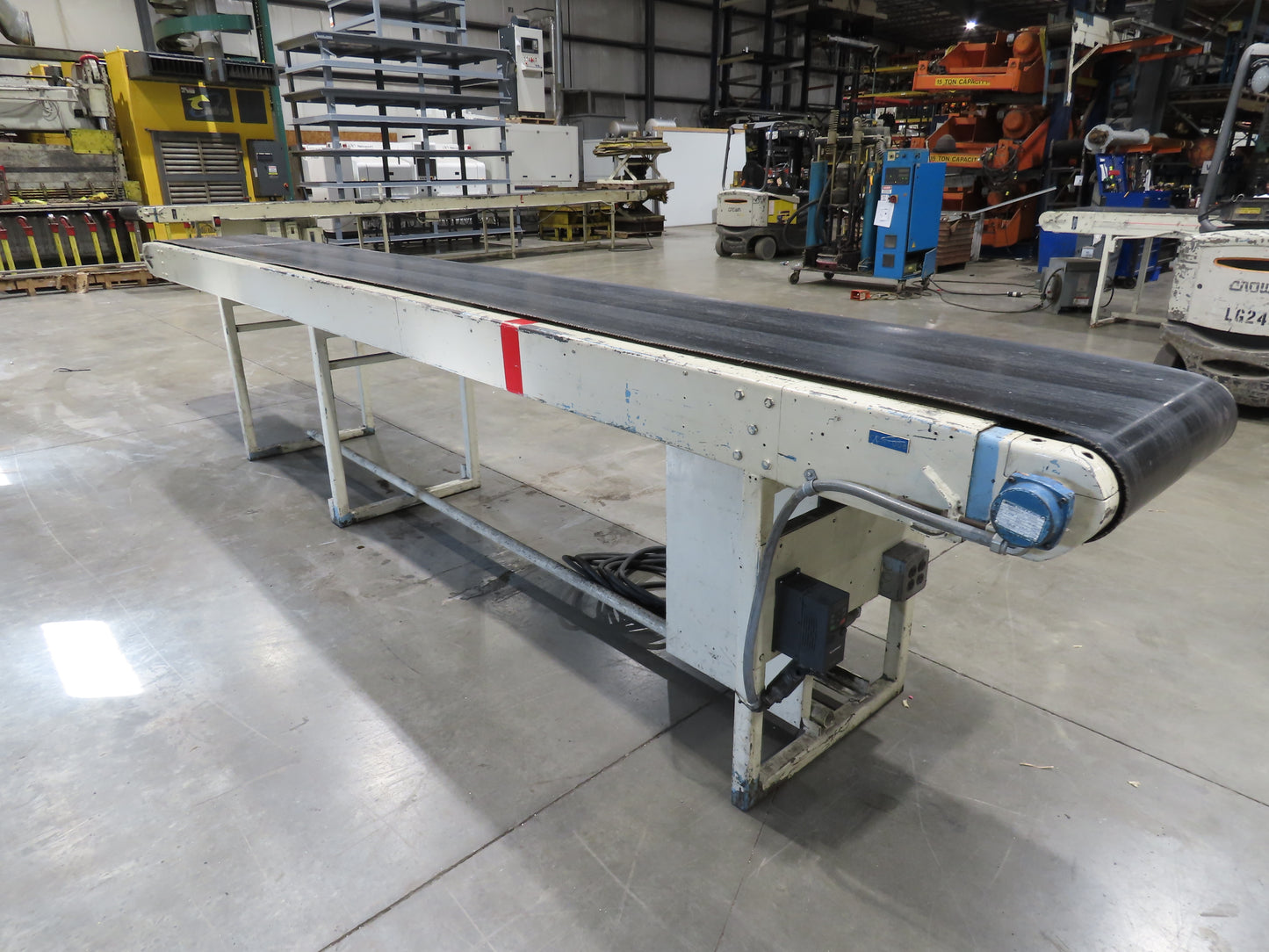 Sparks Dura-Drive 28"x 18' 4" Conveyor 23"Belt 1Hp 460V Variable Speed