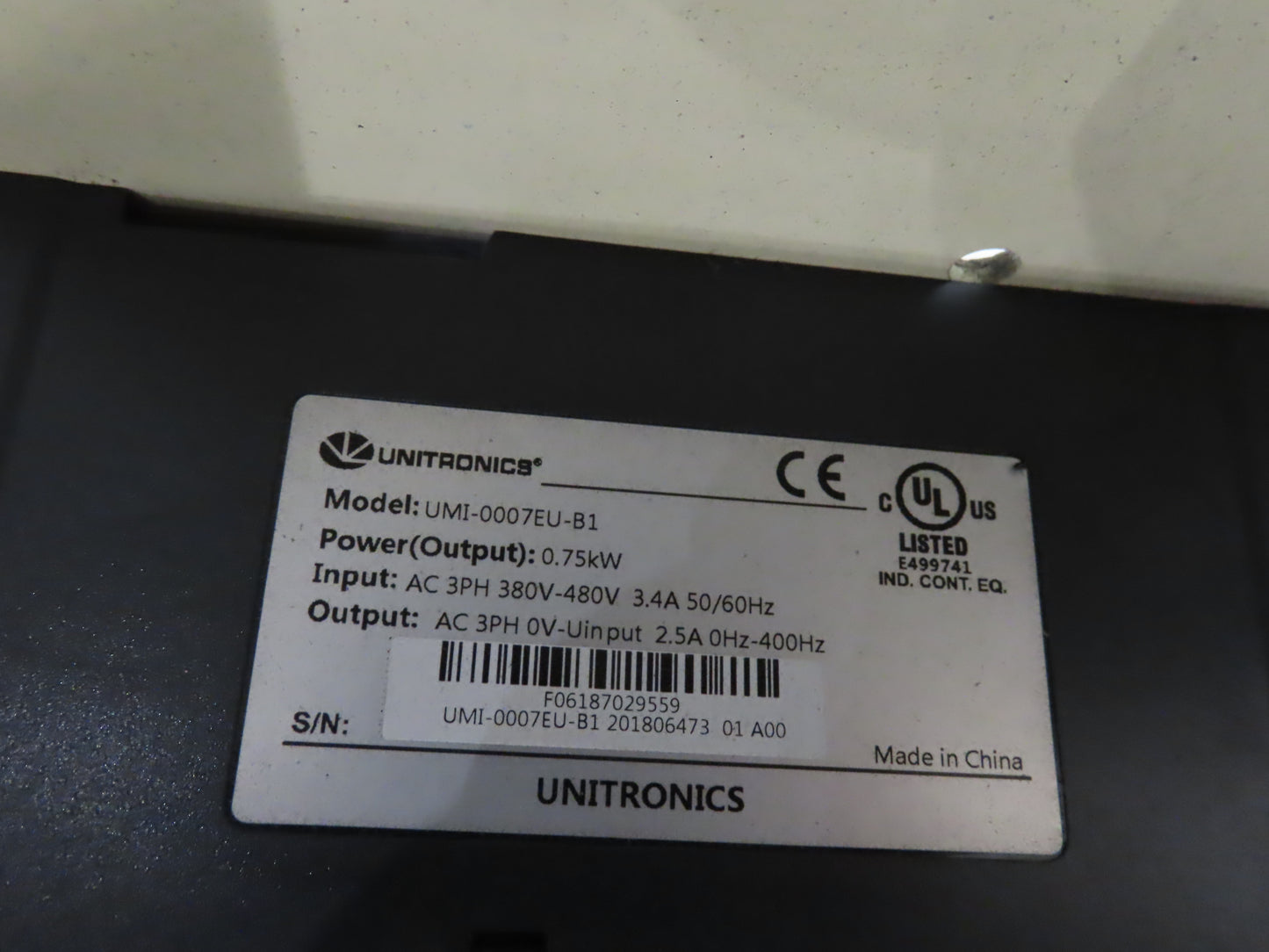 Sparks Dura-Drive 28"x 18' 4" Conveyor 23"Belt 1Hp 460V Variable Speed