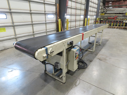 Sparks Dura-Drive 28"x 18' 4" Conveyor 23"Belt 1Hp 460V Variable Speed