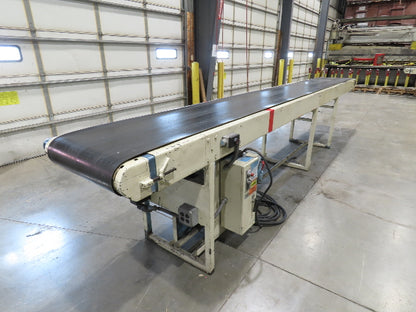 Sparks Dura-Drive 28"x 18' 4" Conveyor 23"Belt 1Hp 460V Variable Speed