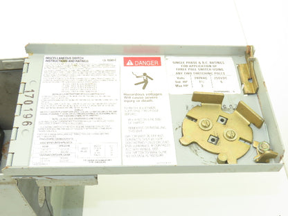 Westinghouse FDPWT3211R Safety Disconnect Fused Switch 30A 240VAC 3Hp 3 Pole
