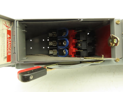 Square D QMB-321-T Safety Disconnect Load Switch 240V AC 10Hp/DC 15Hp 30A 3 Pole