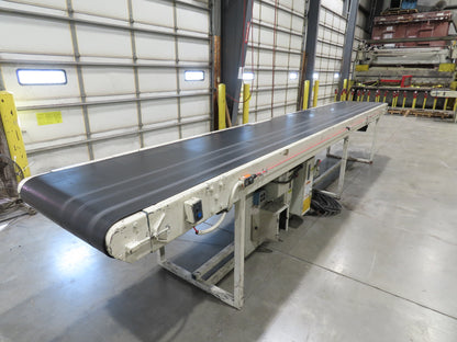 Power-Pack 34"x 19' 9" Conveyor 30"Belt 460V Variable Speed Powered Roller Drive