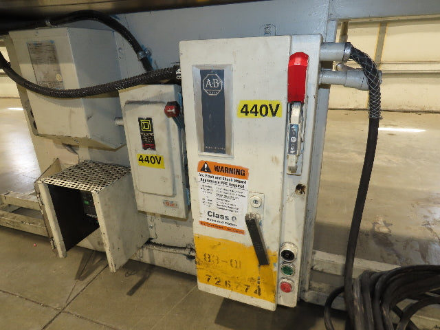 Power-Pack 34"x 19' 9" Conveyor 30"Belt 460V Variable Speed Powered Roller Drive