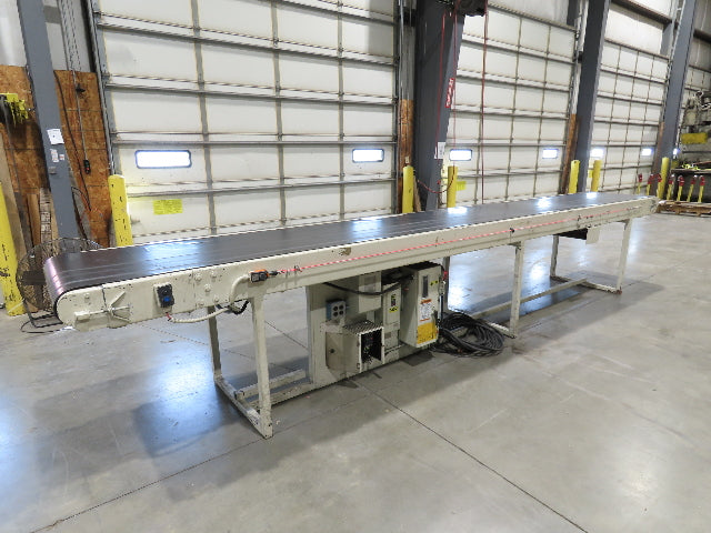 Power-Pack 34"x 19' 9" Conveyor 30"Belt 460V Variable Speed Powered Roller Drive