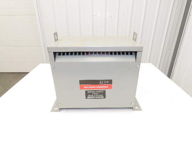 Rex Power Mag BC3H-S1 Stepdown Power Iso Transformer 3kva 3Ph HV 480D LV 230/133