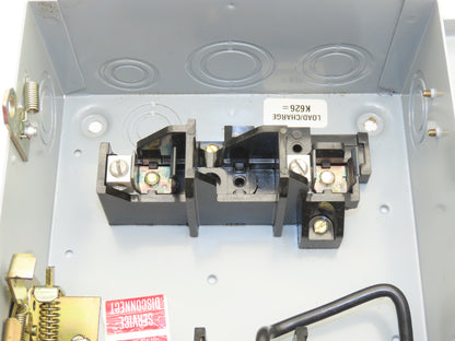 General Electric TH2261DC Safety Disconnect Load Switch 600V DC 10Hp 30A 2 Pole