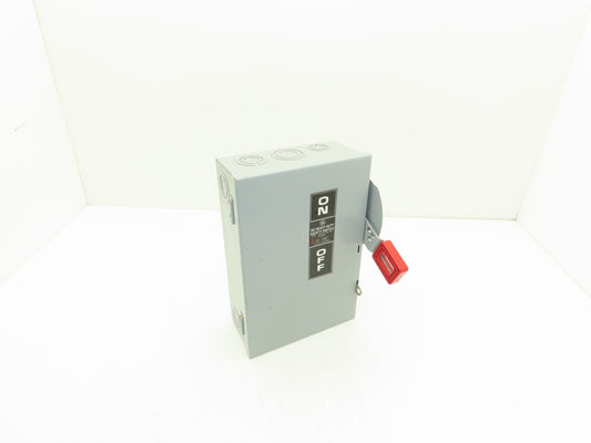 General Electric TH2261DC Safety Disconnect Load Switch 600V DC 10Hp 30A 2 Pole