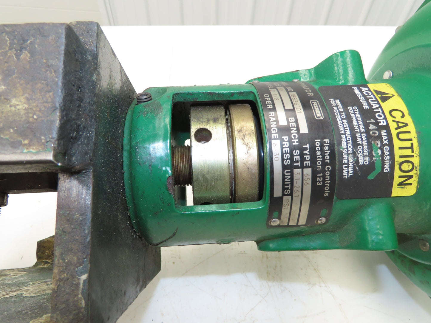 Fisher Controls 656 Size 30 Pneumatic Diaphragm Actuator 4" Butterfly Valve