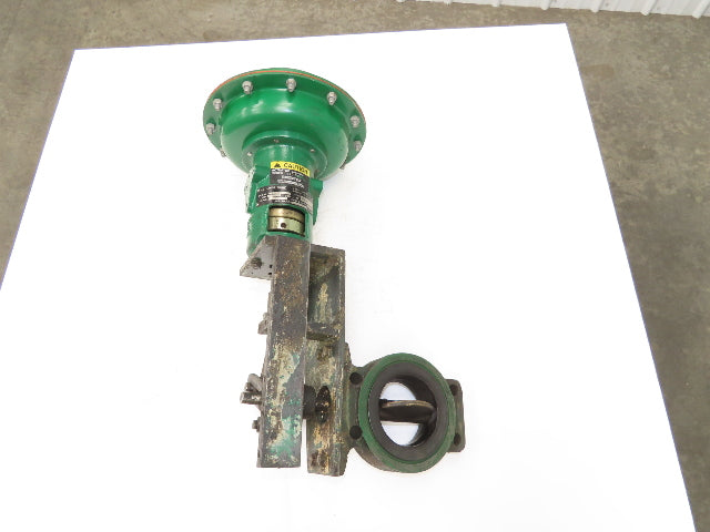 Fisher Controls 656 Size 30 Pneumatic Diaphragm Actuator 4" Butterfly Valve