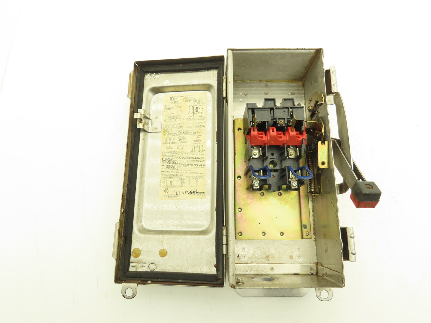 Square D H221DS Safety Disconnect Load Switch 240VAC 30A 2 Pole Stainless Steel