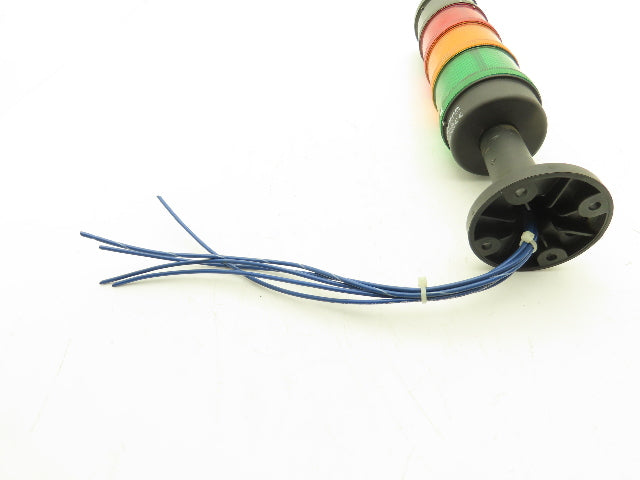 Werma 640 830 00 Signal Light Stack Tower Red Orange Green W/Alarm 24V AC/DC