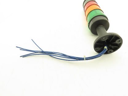 Werma 640 830 00 Signal Light Stack Tower Red Orange Green W/Alarm 24V AC/DC