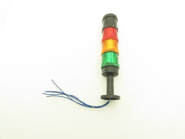 Werma 640 830 00 Signal Light Stack Tower Red Orange Green W/Alarm 24V AC/DC