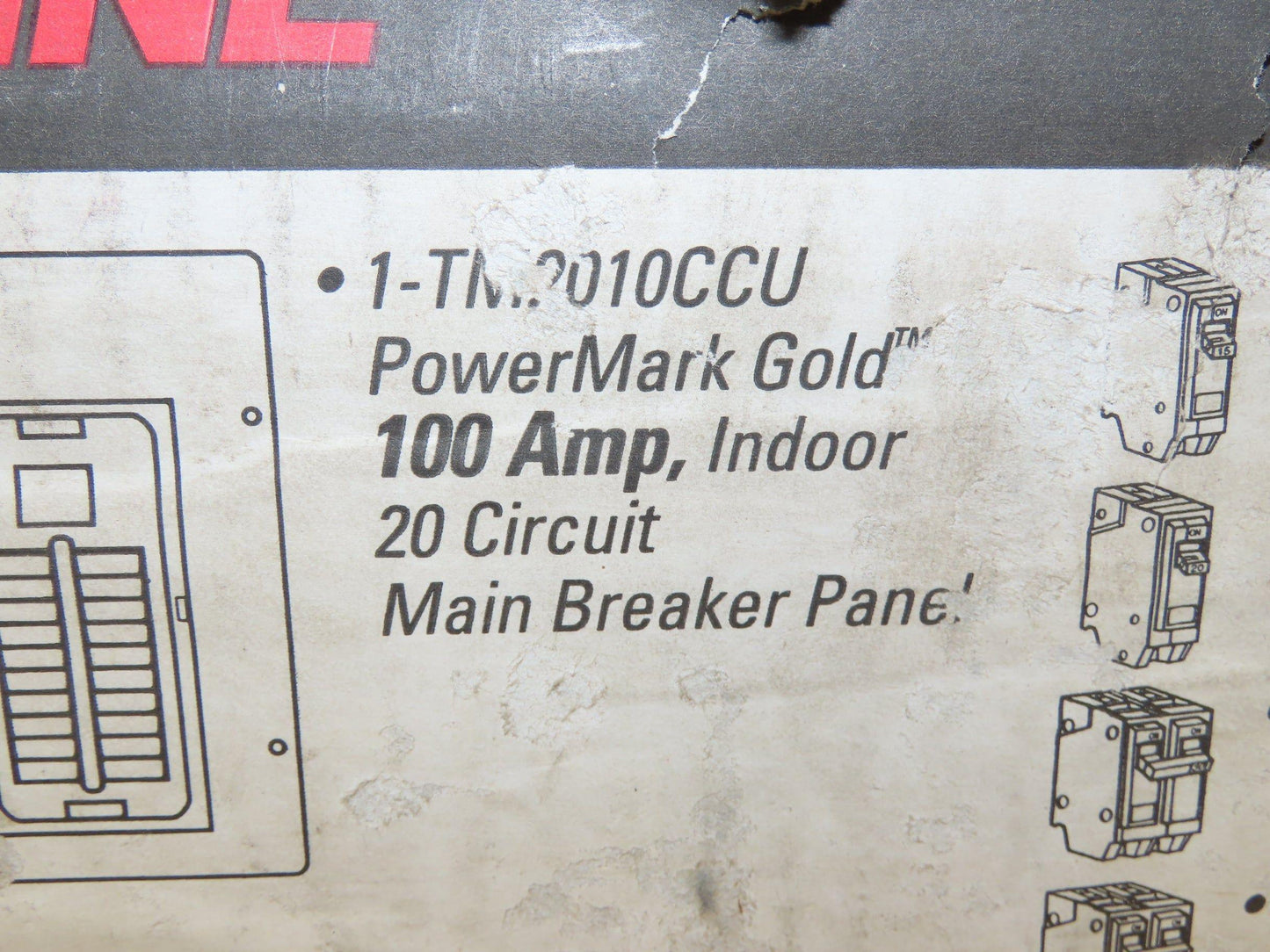 GE TM-2010 PowerMark Gold 100Amp Load Center 20 Circuit Indoor Main Breaker
