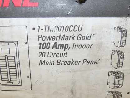 GE TM-2010 PowerMark Gold 100Amp Load Center 20 Circuit Indoor Main Breaker