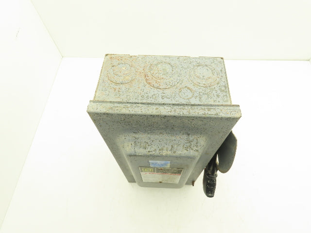 Square D H362N Fused Safety Disconnect Switch 60A 600VAC 600VDC 3 Pole