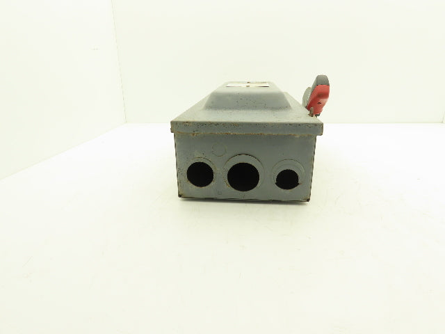 Square D H362N Fused Safety Disconnect Switch 60A 600VAC 600VDC 3 Pole