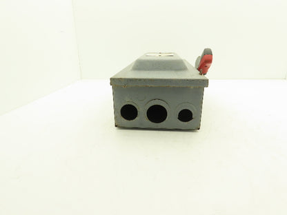 Square D H362N Fused Safety Disconnect Switch 60A 600VAC 600VDC 3 Pole