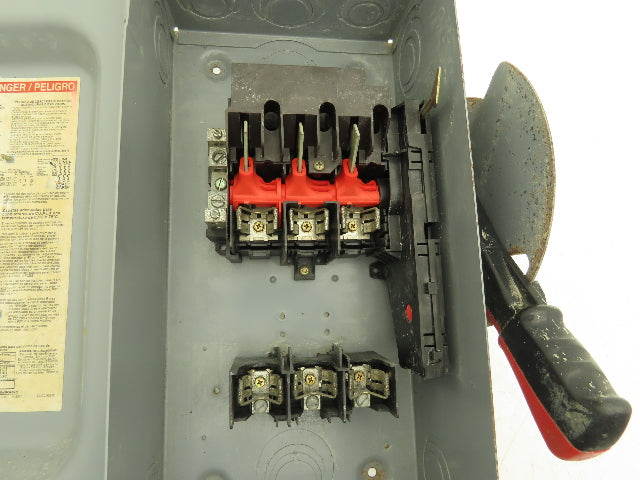 Square D H362N Fused Safety Disconnect Switch 60A 600VAC 600VDC 3 Pole