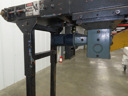 Hytrol 16"x 55" Slider Bed Conveyor on Casters 14.5" Belt 1/2Hp 90VDC End Drive