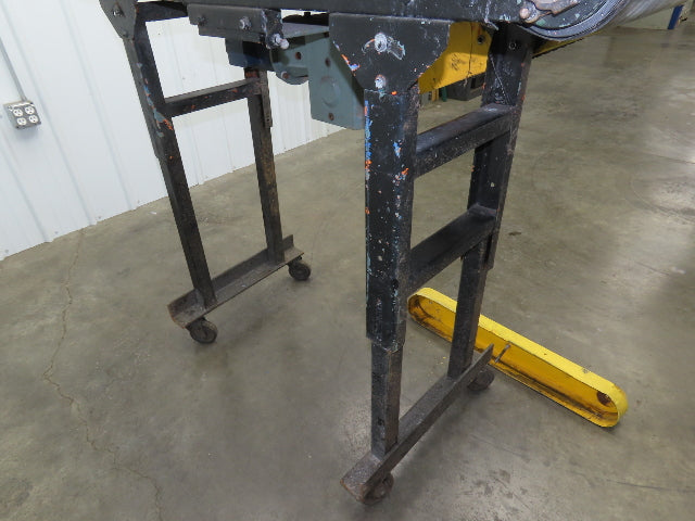 Hytrol 16"x 55" Slider Bed Conveyor on Casters 14.5" Belt 1/2Hp 90VDC End Drive