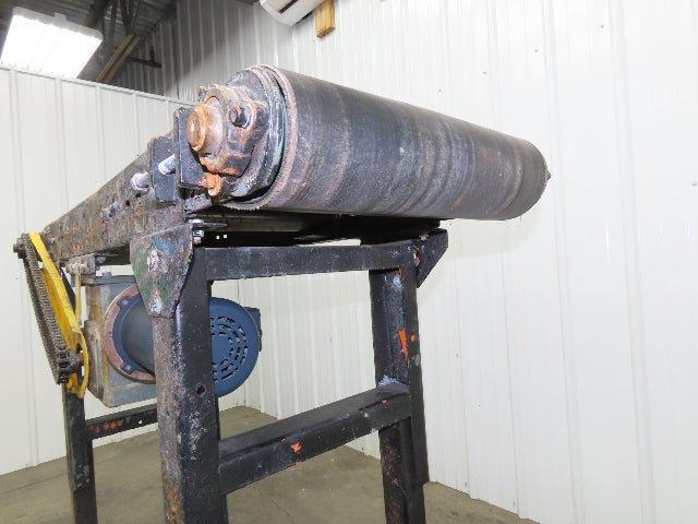 Hytrol 16"x 55" Slider Bed Conveyor on Casters 14.5" Belt 1/2Hp 90VDC End Drive