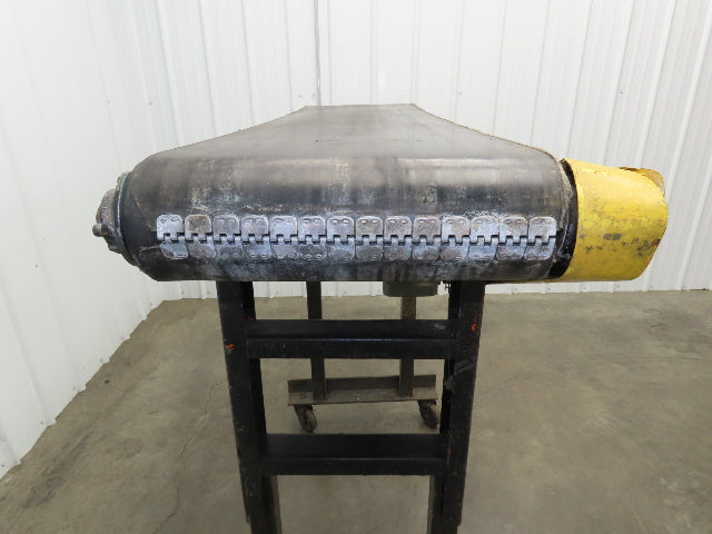 Hytrol 16"x 55" Slider Bed Conveyor on Casters 14.5" Belt 1/2Hp 90VDC End Drive