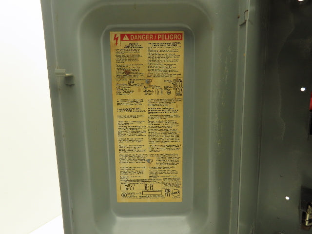 Square D H362 Heavy Duty Fused Safety Disconnect Switch 60A 600VAC Series F05