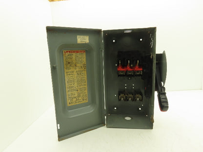 Square D H362 Heavy Duty Fused Safety Disconnect Switch 60A 600VAC Series F05
