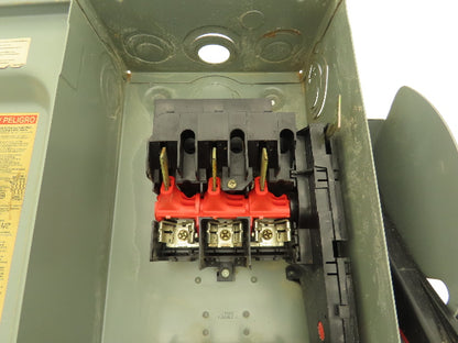 Square D H362 Heavy Duty Fused Safety Disconnect Switch 60A 600VAC Series F05