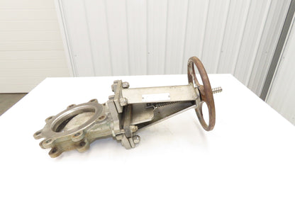 ITT Fabri-Valve C37S316 6" Stainless Knife Gate Valve Rising Stem Metal Seat 150