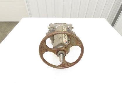 ITT Fabri-Valve C37S316 6" Stainless Knife Gate Valve Rising Stem Metal Seat 150
