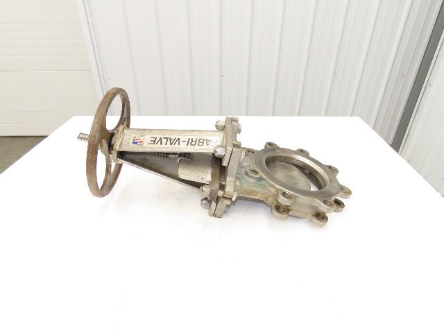 ITT Fabri-Valve C37S316 6" Stainless Knife Gate Valve Rising Stem Metal Seat 150