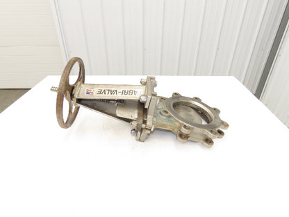ITT Fabri-Valve C37S316 6" Stainless Knife Gate Valve Rising Stem Metal Seat 150