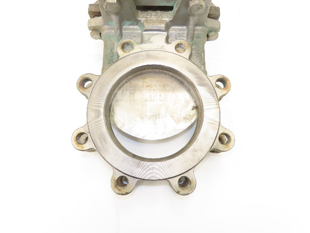 ITT Fabri-Valve C37S316 6" Stainless Knife Gate Valve Rising Stem Metal Seat 150
