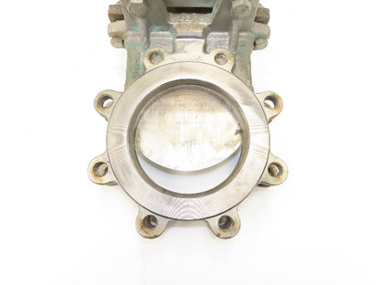 ITT Fabri-Valve C37S316 6" Stainless Knife Gate Valve Rising Stem Metal Seat 150