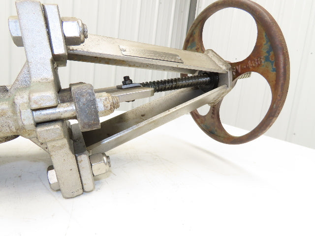 ITT Fabri-Valve C37S316 6" Stainless Knife Gate Valve Rising Stem Metal Seat 150