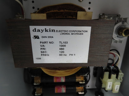 Daykin GPFS-05 GS Stepdown Transformer Disconnect 1kva 1Ph HV 480V LV 120V