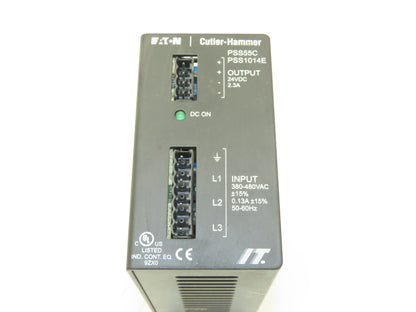 Cutler Hammer PSS1014E PSS55C Eaton 24VDC Power Supply 480 VAC 3Ph 2.3A 55W