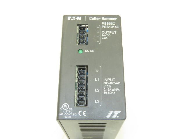 Cutler Hammer PSS1014E PSS55C Eaton 24VDC Power Supply 480 VAC 3Ph 2.3A 55W
