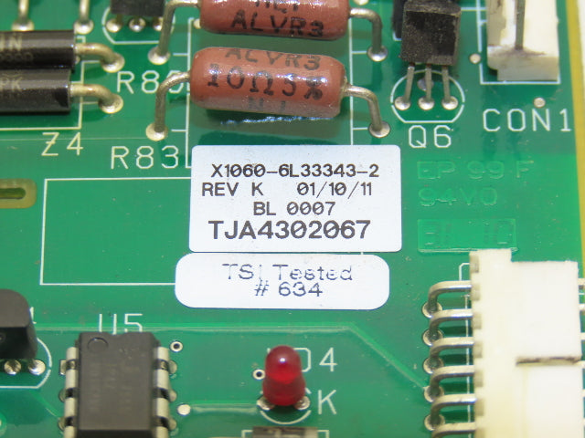 Oldham France SA X1060-6L33343-2 Printed Circuit Board PCB Control Rev K