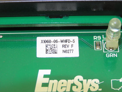 EnerSys X1060-06-WHFD-S Printed Circuit Board PCB LCD Display Push Button Rev F