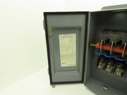 Square D H323A Safety Disconnect Load Switch 100A 240V AC 15Hp 3 Pole