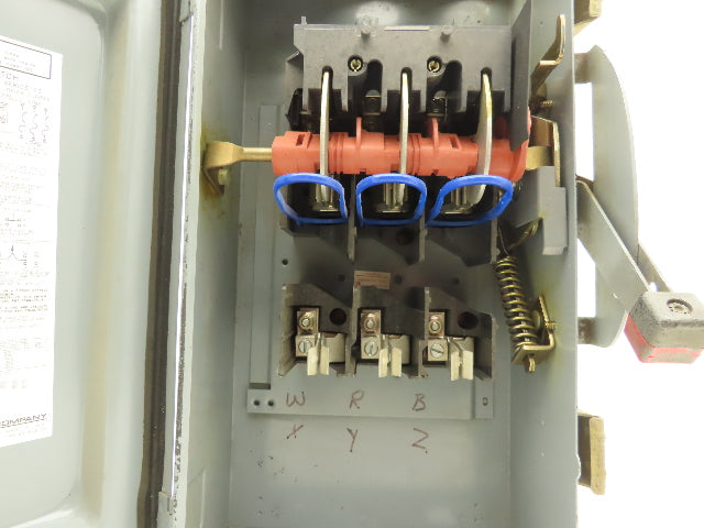 Square D H323A Safety Disconnect Load Switch 100A 240V AC 15Hp 3 Pole