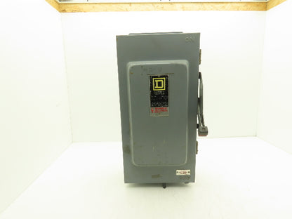 Square D H323A Safety Disconnect Load Switch 100A 240V AC 15Hp 3 Pole