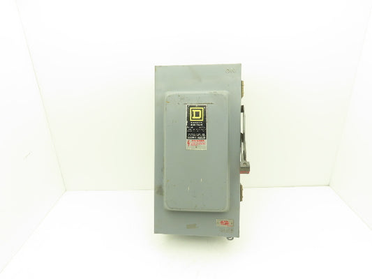 Square D H323A Safety Disconnect Load Switch 100A 240V AC 15Hp 3 Pole